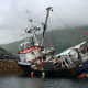This U.S. Coast Guard photo illustrates how fishing crew fatigue caused the Defiant fishing vessel to run aground.