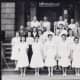 Group photo of the nurses and doctors staffed at the asylum.