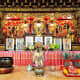 In Singapore, Chenghuang is one of the most worshiped Taoist deities too. This is the opulent main altar of the popular Koo Chye Ba Sheng Hong Temple. The temple is also known as the Paya Lebar Chenghuang Miao.