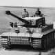 A Tiger Tank somewhere in the steppes of the Soviet Union 1943. In 1941 the German Army began developing a heavy breakthrough tank in response to encounters with the Soviet T-34.