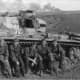 The crew of a Panzer III of the 2nd SS Panzer Division Das Reich rests during a lull in the Battle of Kursk on the Eastern Front.