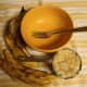In a small bowl, mash enough bananas to fill one cup. I used 2 large bananas.
