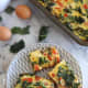 Easy veggie egg bake