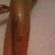 Whittling tools can make interesting marks on Barbie's legs