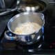 The chickpeas being pre-cooked to soften