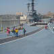 On the deck of the INS Vikrant