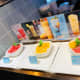 Chinese desserts and milk tea in Huangxing Road.