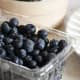 Wash the blueberries. Make sure to dry them. You don't want extra moisture.
