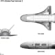 Three-view plans of the X-37B. The X-37B is one of the world&rsquo;s newest and most advanced re-entry spacecraft, designed to operate in low-earth orbit, 150 to 500 miles above the Earth. The vehicle is the first since the Space Shuttle with the ability t