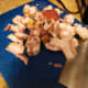 Chop bacon into bite-sized pieces.