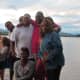 After a delicious meal of steak and lobster, given by the Madison Congregation of New Hampshire, photos were taken by the crystal clear lake.