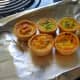 Mini quiches fresh out of the oven