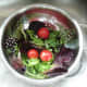 Washing salad items