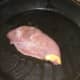 Pheasant breast fillet is put on to fry