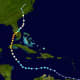 The path of Hurricane Ian