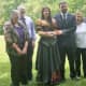 A wedding in upstate New York. 2021. Bride in Medieval style dress.