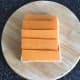Cheese slices top goose breast and tomato