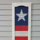 Repurposed shutter art
