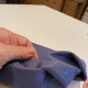 Smooth out the knot and shape the headband.