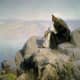 Jesus prays in the mountains. Painting by Vasily Polenov 