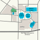 Map of venues at Reliant Center, Houston, Texas