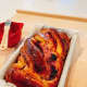 The raspberry and blueberry babka is baked!