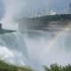 Niagara Falls with hotels in background.