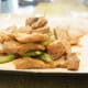 1 serving of delicious pork and celery stir-fry with rice!