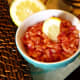 The completed Indian onion relish.