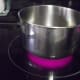 Heat the water until just bubbling