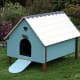 A chicken coop on legs