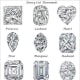 These popular fancy cuts are also used on other semi-precious stones like emeralds, rubies, and sapphires. Can be bought wholesale or retail.