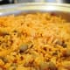 Arroz con gandules (rice with pigeon beans).