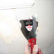 Make sure each application is thin and apply as many coats as it takes to level the damaged area after sanding
