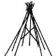 Step 1: Form a pyramid/teepee out of the bamboo canes.