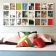 Here's a nice example of a slightly more modern take on a photo collage. It's a pleasing yet dramatic photo display. This collage is actually made up of 24 individual frames!