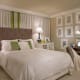 These panels behind the bed give the room a soft, cozy feel.