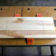 Marking the boards for cutting.