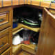 Lazy Susan is all wood and very well built.