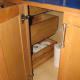 Home Depot has shallow drawers, laminate bottom of cabinet and no sides to drawers (also no shelves in door cabinets).Shallow drawers of Home Depot cabinets and laminate bottom.
