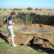 The top of the tank is about 3 feet underground. That's a lot of dirt!