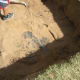 Grandsons worked quickly and got it all exposed down to the plastic covering in just 3 hours