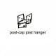 The post-cap joist hanger is used on the 4" x 4" posts in the pier blocks