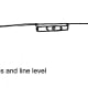 A line level hangs from the string wound around your stakes