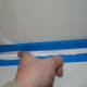 Use your finger to slowly and lightly drag the caulk and give it a smoother finish.