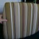 Ensure the fabric is smooth and even over the chair surface.