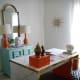 Brilliiant Bri from timmythewienerdog.com has a hack attack a week. This picture shows two: the turquoise RAST dresser and a MALM desk.