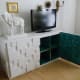 This hack is absolutely amazing. Bri was inspired by an item on 1stdibs and made her malachite dream come true with EXPEDITE shelves.