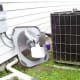 Once you have the slack you need, this is a good place to set the top and fan.