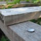 Make sure you use thick nails to build your trellis for your vertical garden.